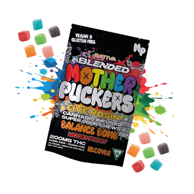 Mixed Fruit Balance Bomb Supercharged Live Rosin Chews 200mg