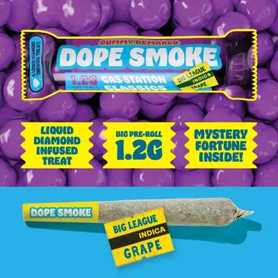 Big League Grape Liquid Diamond Infused Pre Roll
