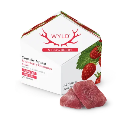 Strawberry Hybrid 20:1 CBD:THC Gummies 10mg