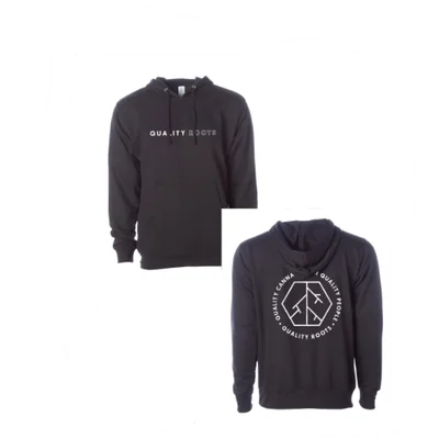 QR Employee Black Hoodie Medium