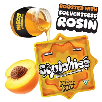 Peach Puff Rosin Gummies 200mg