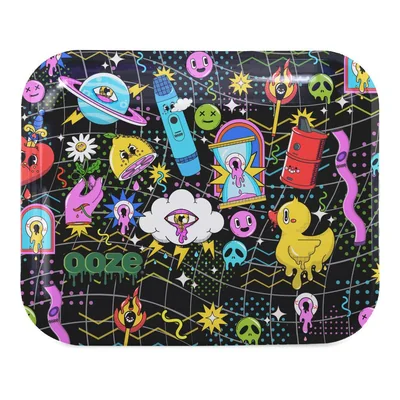 Ooze Rolling Tray - Metal Time Warp - Medium