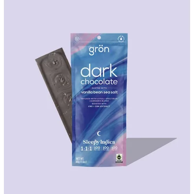 Grön Dark Chocolate Indica 1:1:1 THC/CBD/CBN 100mg