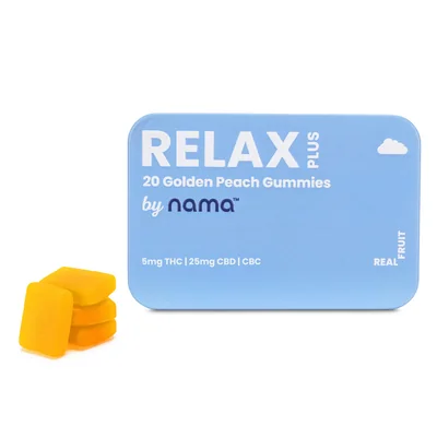 Golden Peach Relax Gummies 100mg