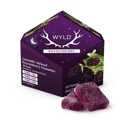 Boysenberry Indica 1:1:1 THC:CBD:CBN Gummies 100mg