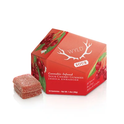 Sour Cherry Indica Gummies 200mg