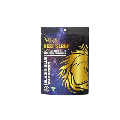 MKX Deep Sleep Blue Razz 4:1 THC:CBN Gummies 200mg