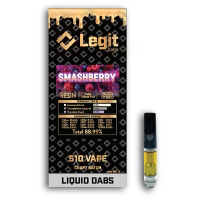 Legit Labs - Smashberry Resin Cartridge 1g
