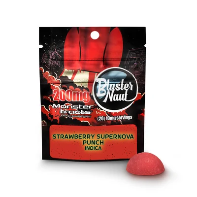 Strawberry Supernova Blaster Naut Single Gummy 200mg