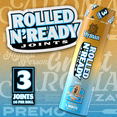 x Kevin Nash Jackknife Rolled N' Ready Pre Rolls 3g 3pk