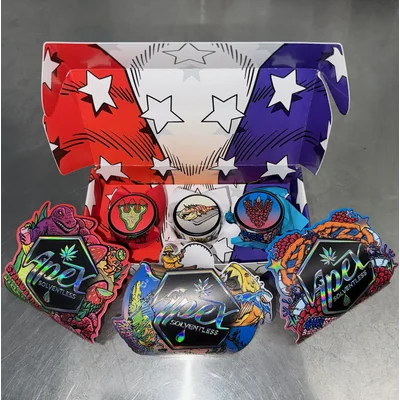 Red White & Berries Thumbprint Box Rosin