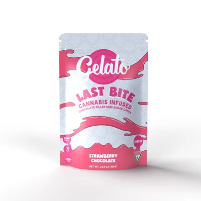 Strawberry White Chocolate Last Bite Chocolate Cones 200mg