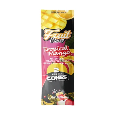 Natural Pulp Cones King Size Tropical Mango