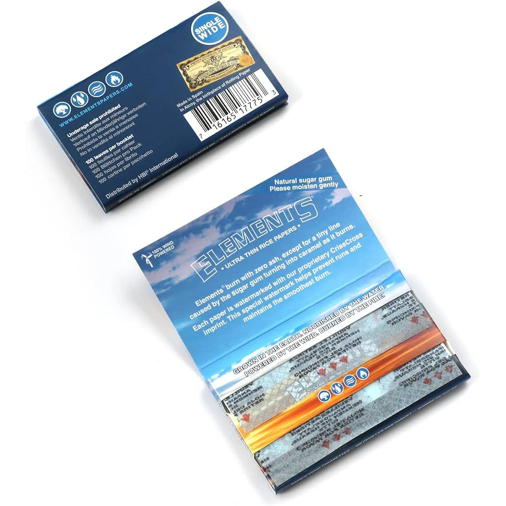 Elements Ultra Thin Single Wide Double Pack