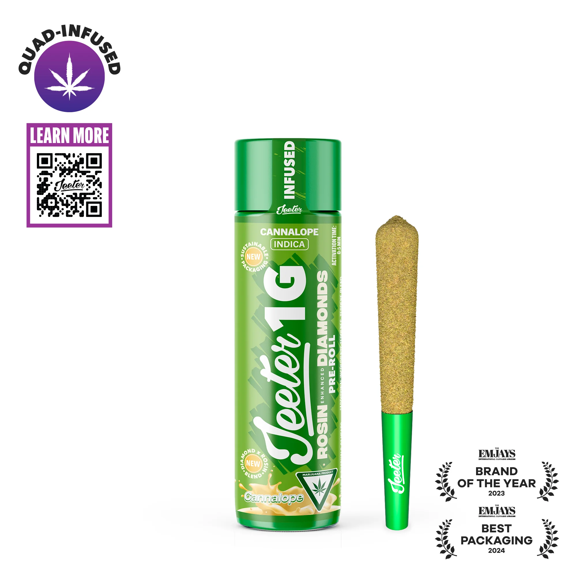Jeeter - Cannalope Quad Infused Pre-Roll 1g