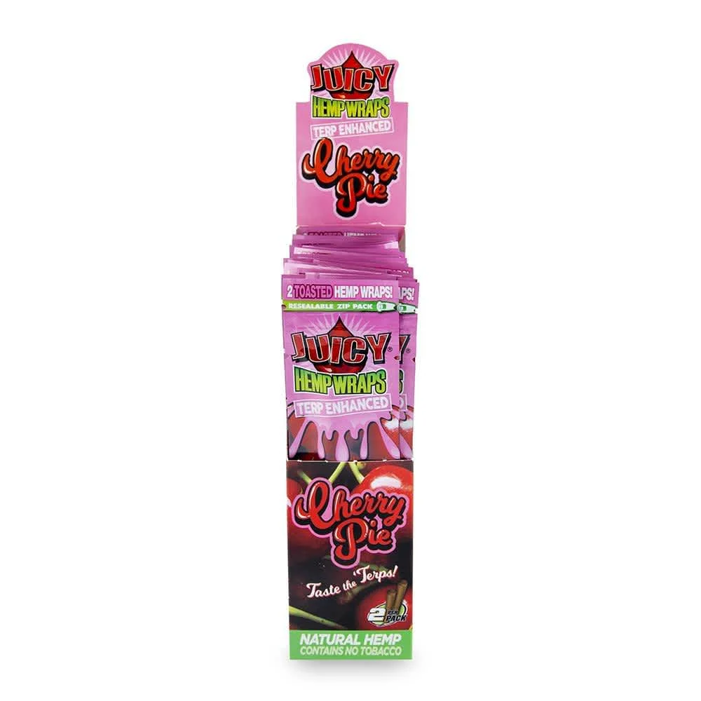 Juicy Jays Terp Infused Hemp Wraps 2pk - Cherry Pie