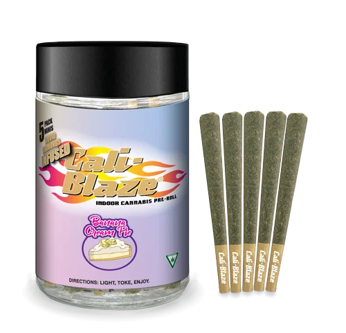 Cali-Blaze - Banana Cream Pie Infused Pre-Rolls 5pk 3.5g