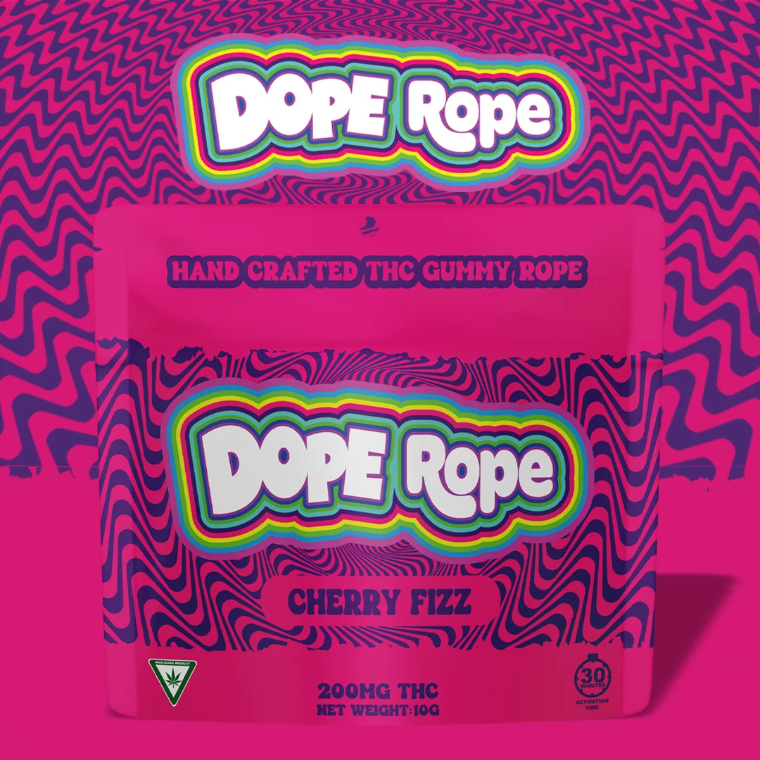 Dope Rope - Cherry Fizz Gummy Rope 200mg