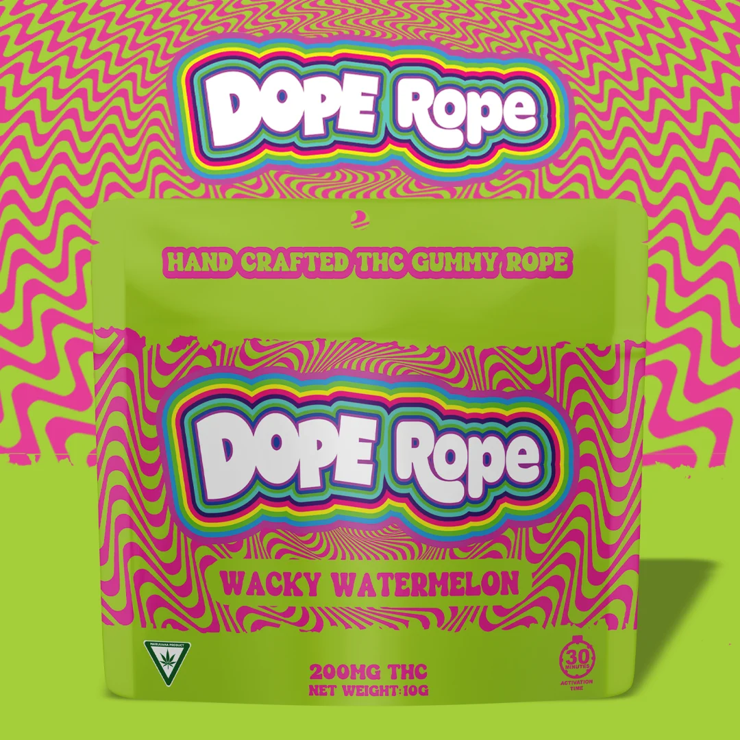 Dope Rope - Wacky Watermelon Gummy Rope 200mg