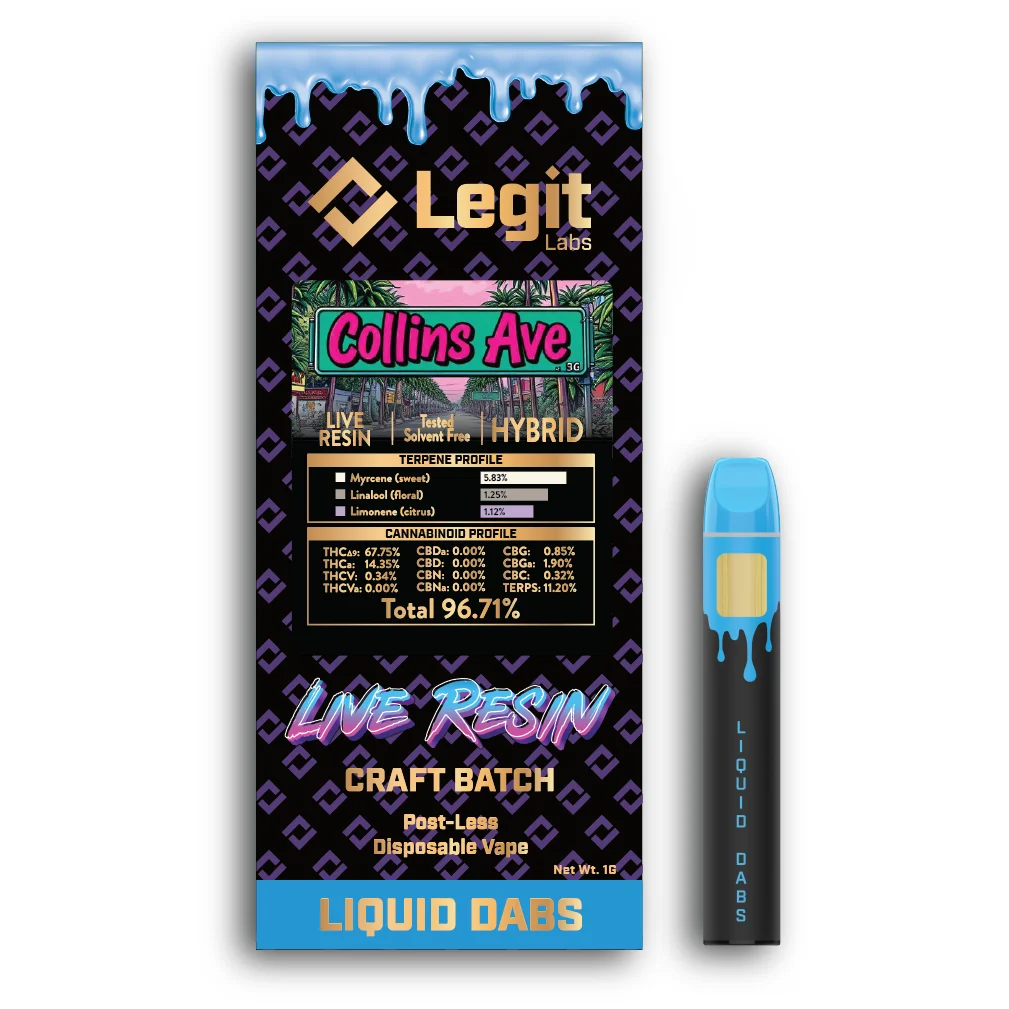 Legit Labs - Collins Ave Live Resin Disposable 1g