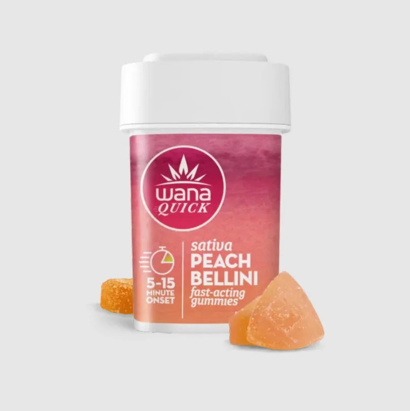 Wana Quick - Peach Bellini Gummies 200mg