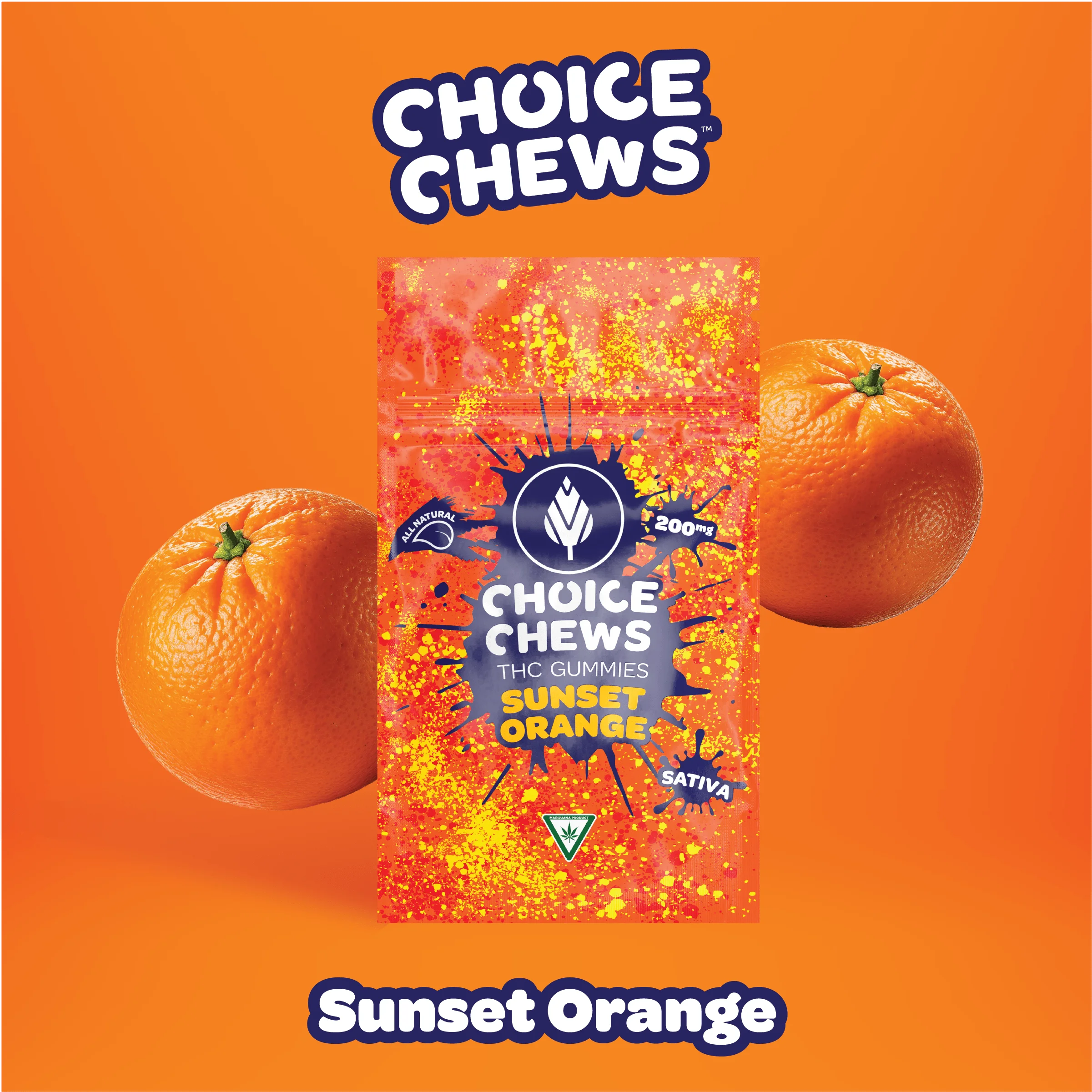 CHOICE - Sunset Orange Gummies 200mg