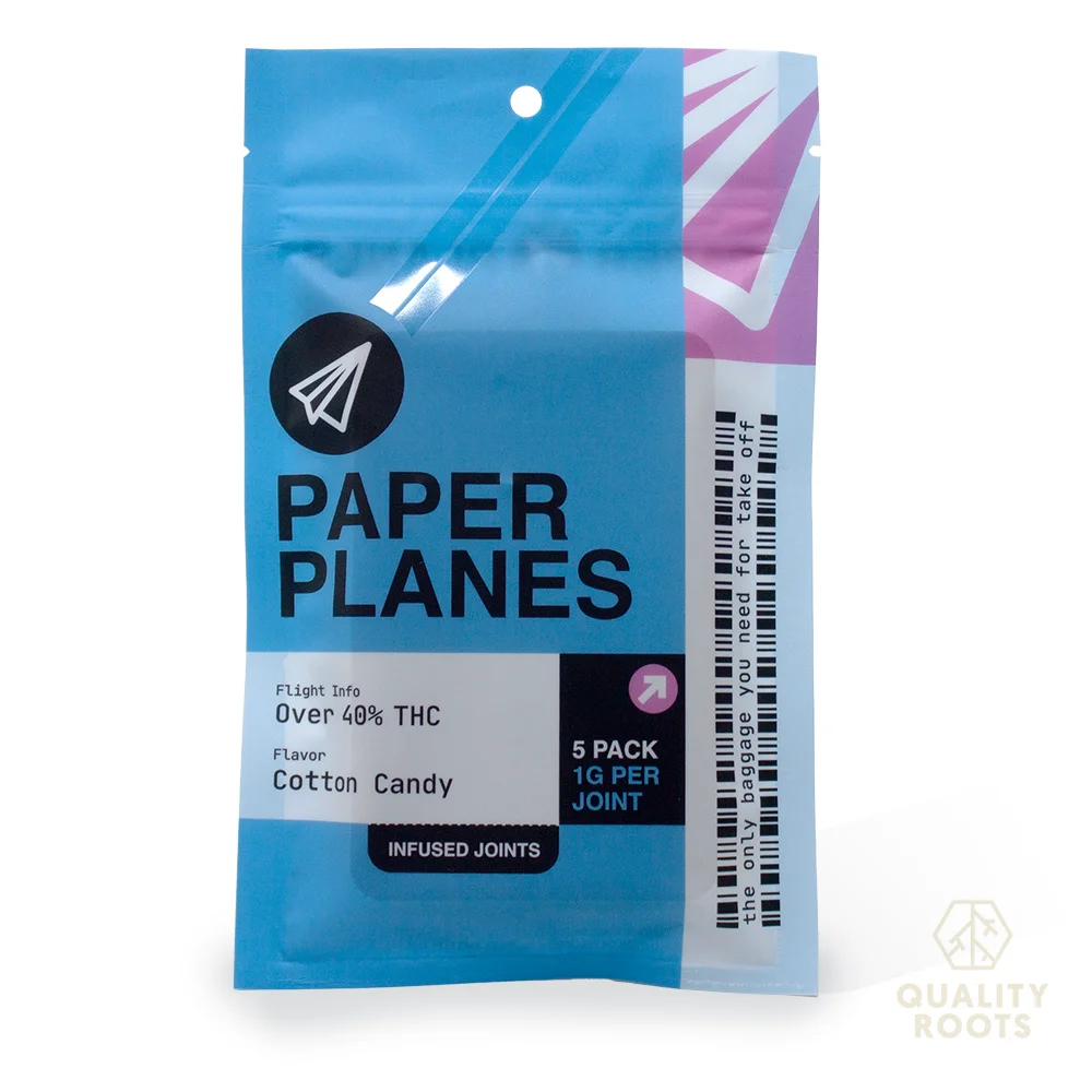 Paper Planes - Cotton Candy Infused Pre-Rolls 5pk 5g