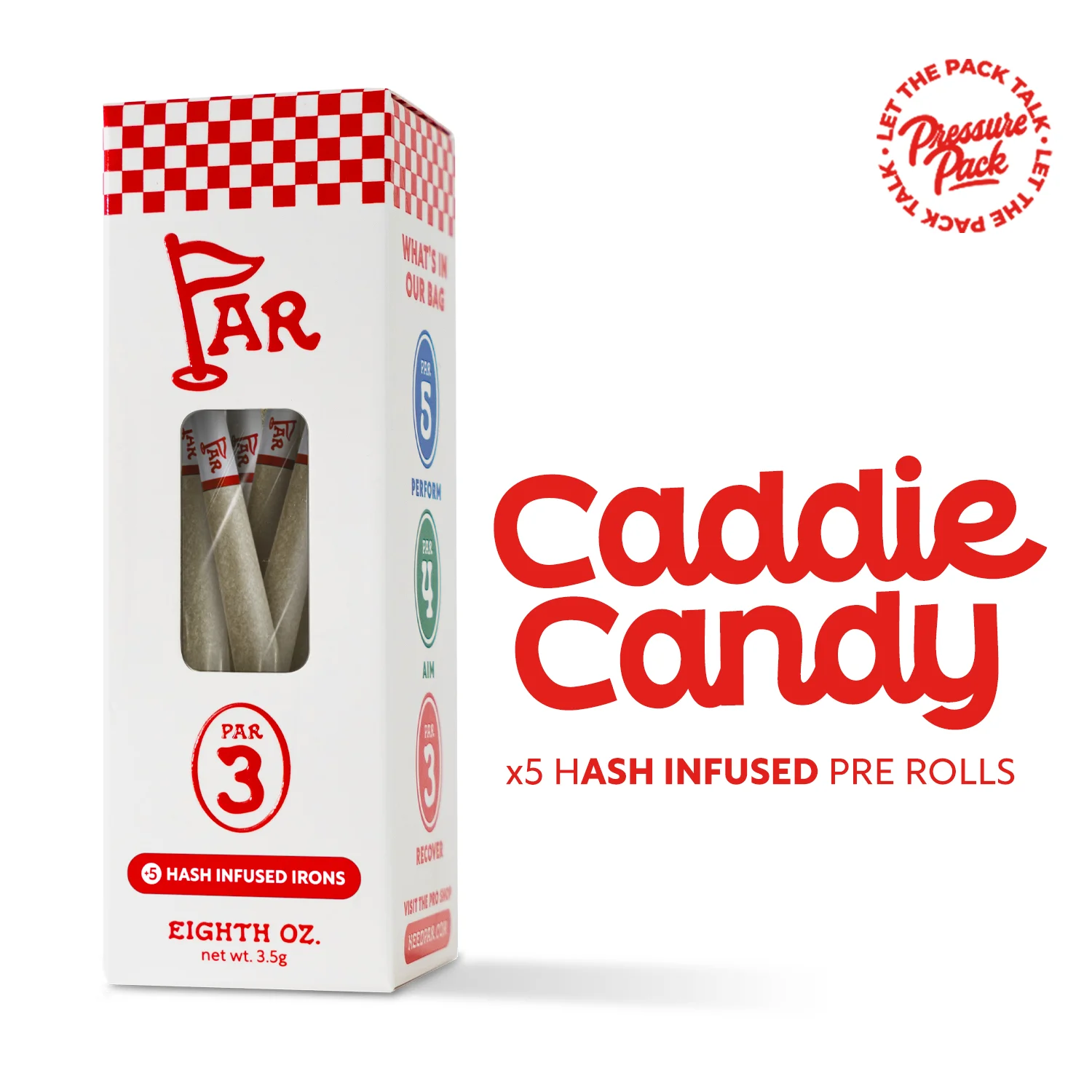 Par x Pressure Pack - Caddie Candy Hash Infused Irons 5pk 3.5g