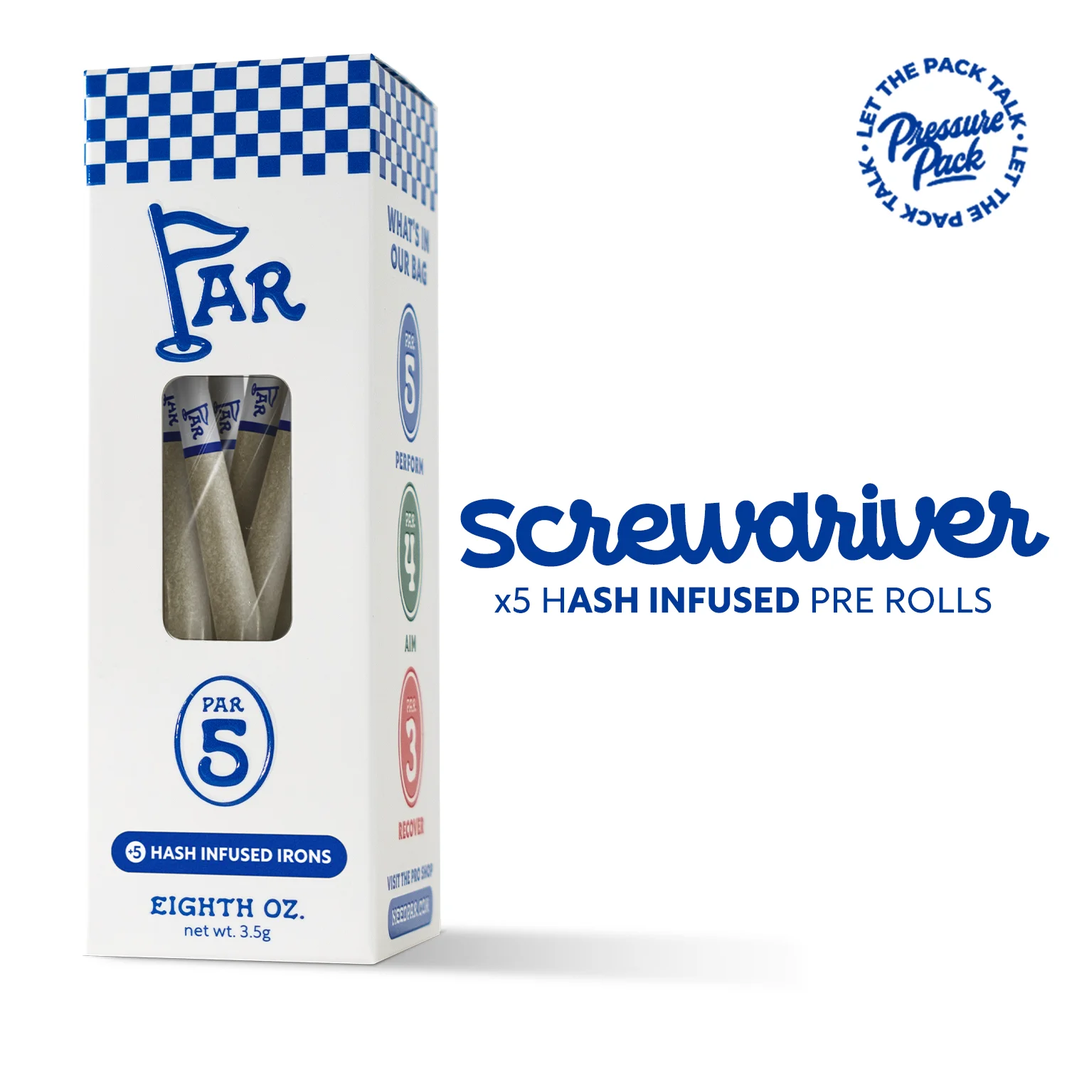 Par x Pressure Pack - Screwdriver Hash Infused Irons 5pk 3.5g