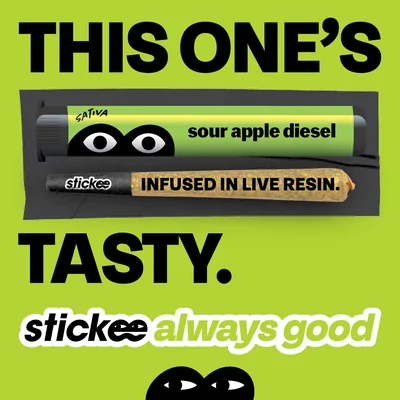 Sour Apple Diesel Live Resin Infused Pre Roll
