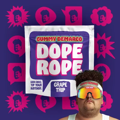 Grape Trip Gummy Rope 200mg