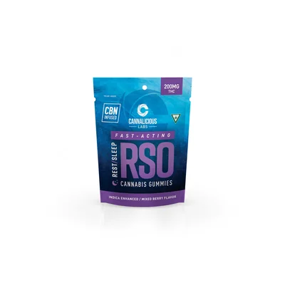 Mixed Berry Rest RSO Gummies 200mg