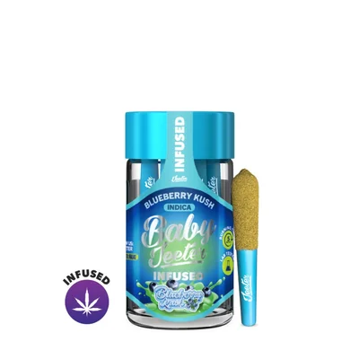 Blueberry Kush Infused Baby Jeeter Pre Rolls 5pk