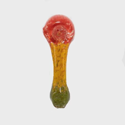 5” Rasta Speckle Glass Hand Pipe