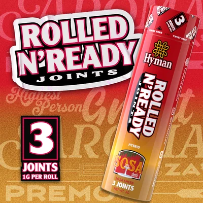 Sosa Sherb Rolled N' Ready Pre Rolls 3g 3pk