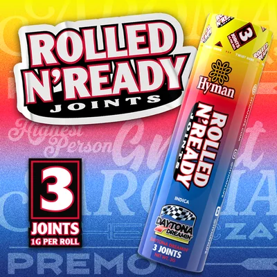 Daytona Dreamin' Rolled N' Ready Pre Rolls 3g 3pk