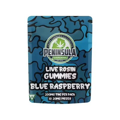 Blue Raspberry Rosin Gummies 200mg