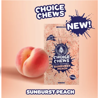 CHOICE Sunburst Peach Gummies 200mg