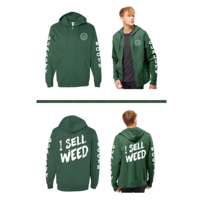 QR Employee "I Sell Weed" Zip Ups 4XL