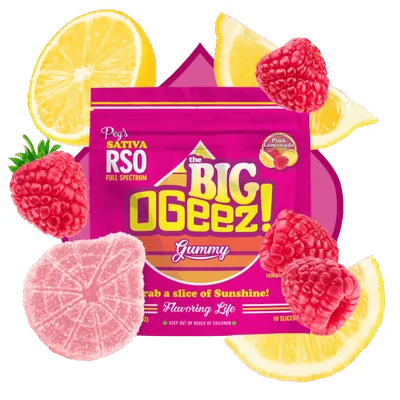 Peg's BIG Pink Lemonade RSO Gummies 100mg