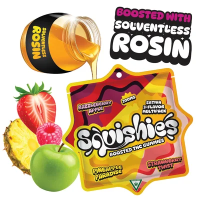 Sativa 3 Flavor Multipack Rosin Gummies 200mg