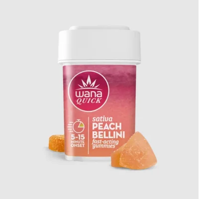 Wana Quick Peach Bellini Gummies 200mg