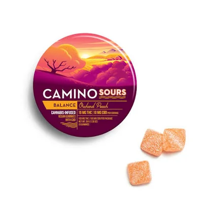 Sour Orchard Peach 1:1 THC:CBD Gummies 100mg