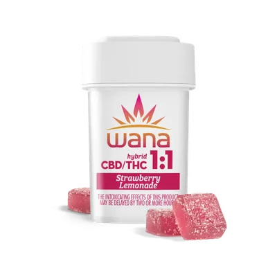 Strawberry Lemonade 1:1 CBD:THC Gummies 100mg